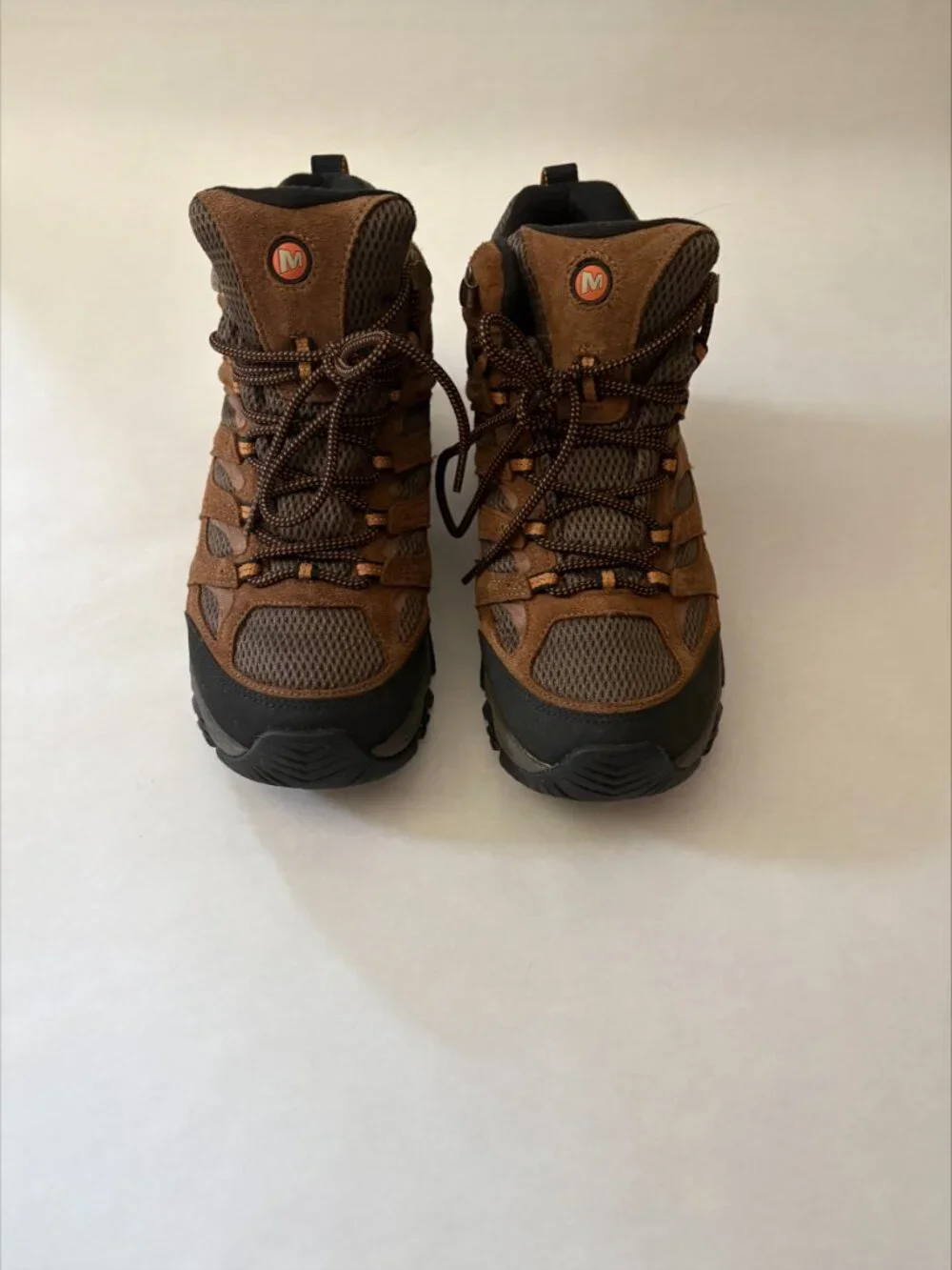 Merrell Men's Brown Black Waterproof Hiking Boots Size 8